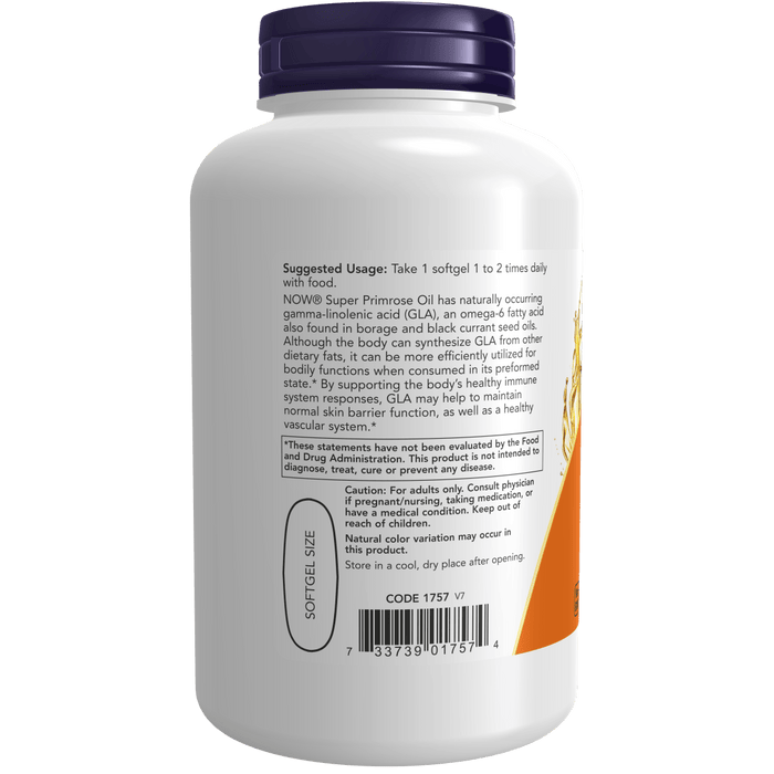 Now Foods Super Primrose 1300 mg - 120 Softgels - Health As It Ought to Be