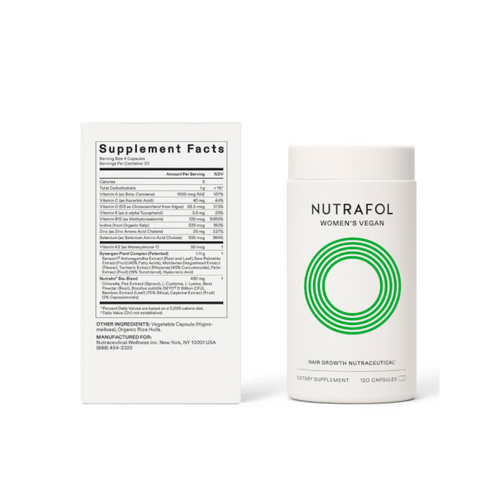 Nutrafol Women's Vegan Hair Growth Pack - 3 Month Supply - 1.26 lbs.