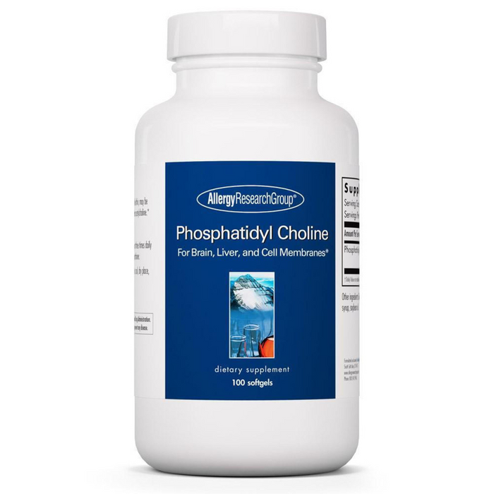 Allergy Research Group Phosphatidyl Choline - 100 Softgels - Health As It Ought to Be