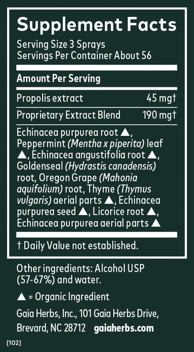 Gaia Herbs Echinacea Goldenseal Throat Spray - 1 oz