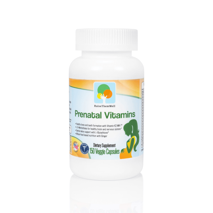 Raise Them Well Physician Developed Prenatal & Breastfeeding Multivitamin - 150 Veggie Capsules - Health As It Ought to Be