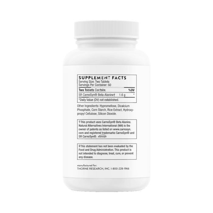 Thorne Beta Alanine-SR - 120 Tablets - Health As It Ought to Be