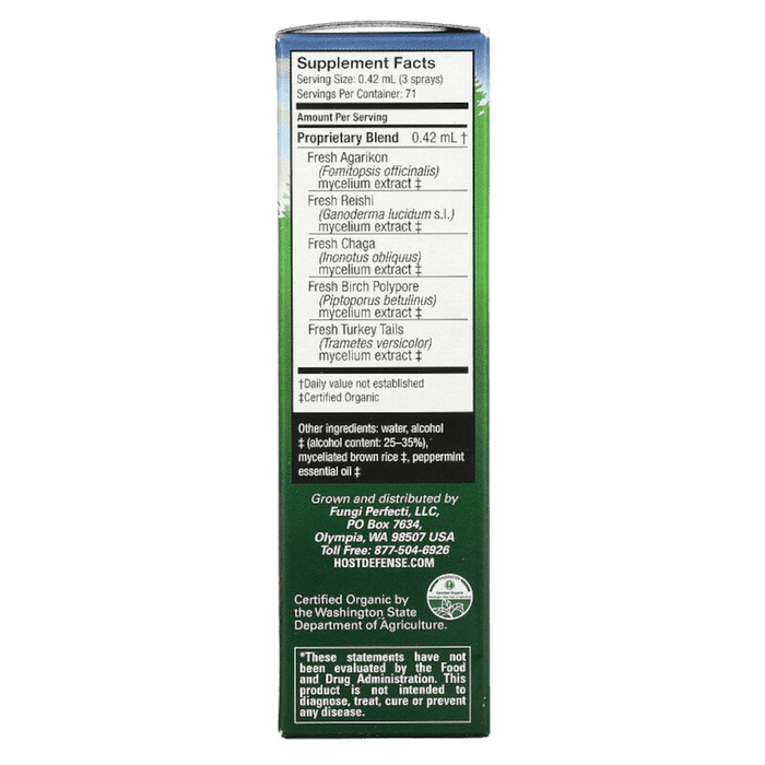 xDISCONTINUED Host Defense MycoShield Spray Peppermint - 1 oz. - Health As It Ought to Be