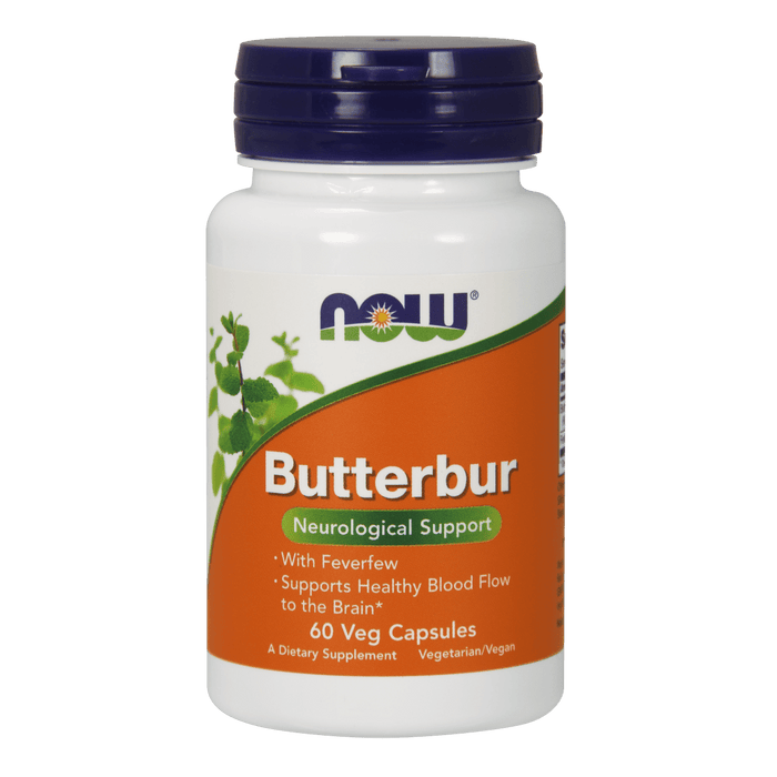 xDISCONTINUED Now Foods Butterbur 75 mg - 60 Veg Capsules - Health As It Ought to Be